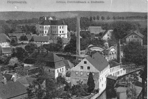 Eine alte Postkarte zeigt Hoyerswerda um 1910.